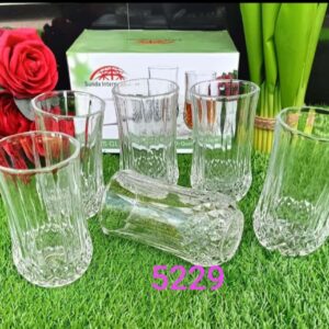 Set of 6 Long Diamond Glasses