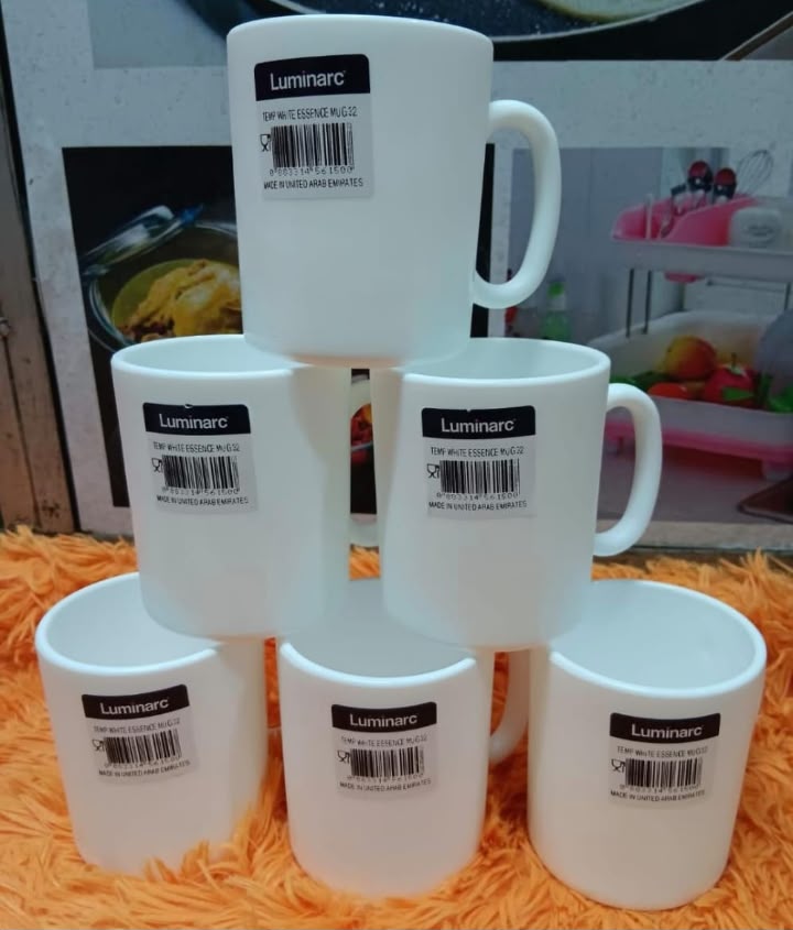 Set of 6 Luminarc Essence Cups.