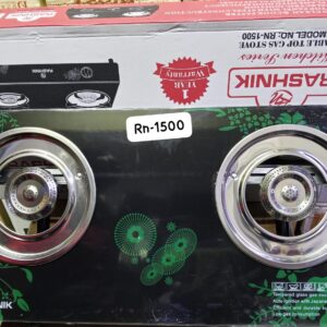 Rashnik RH-1500 2-Burner Tempered Glass Gas Stove.