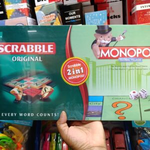 2 in 1 Monopoly and Scrabble.