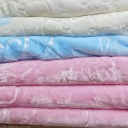 Warm soft Silky Fleece Baby Shawl Blanket