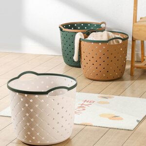 Multifunctional storage basket with handle Plastic