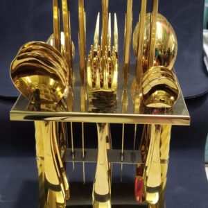 25pc Gold Cutlery Set