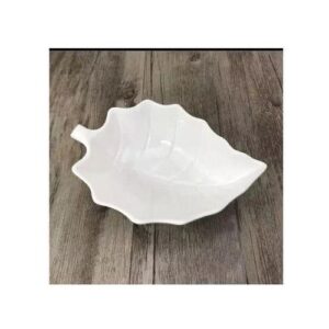Leaf bowl white