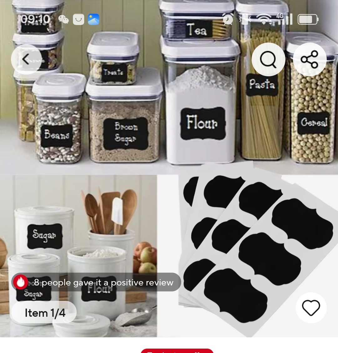 Labels for Kitchen Spice Jars 80pcs With a Pen.