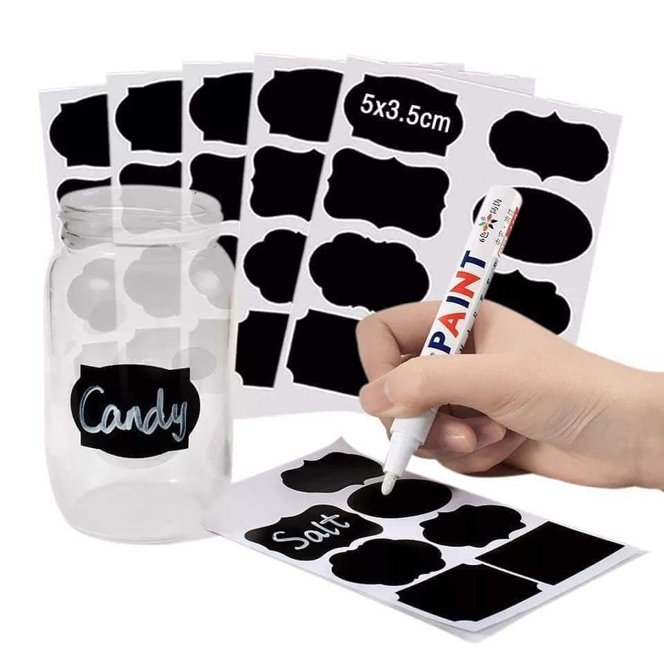 Labels for Kitchen Spice Jars 80pcs With a Pen. - Image 2