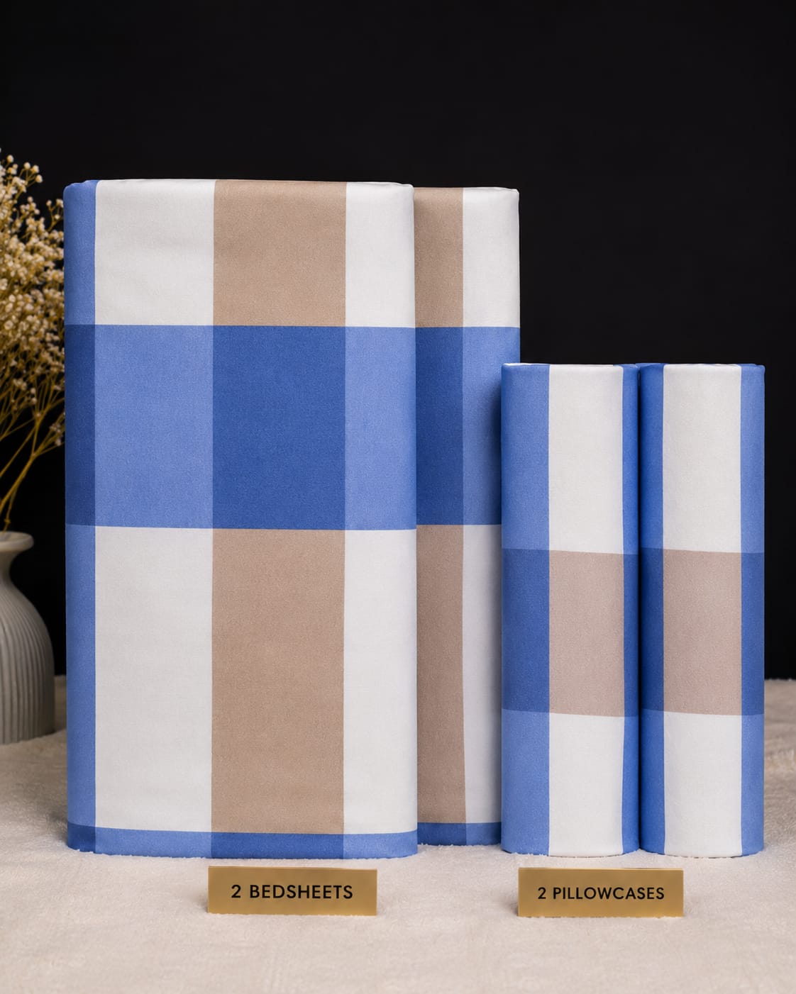 6*6 Cotton Bedsheets - 2pcs Bedsheets and 2pcs Pillow Cases. - Image 13