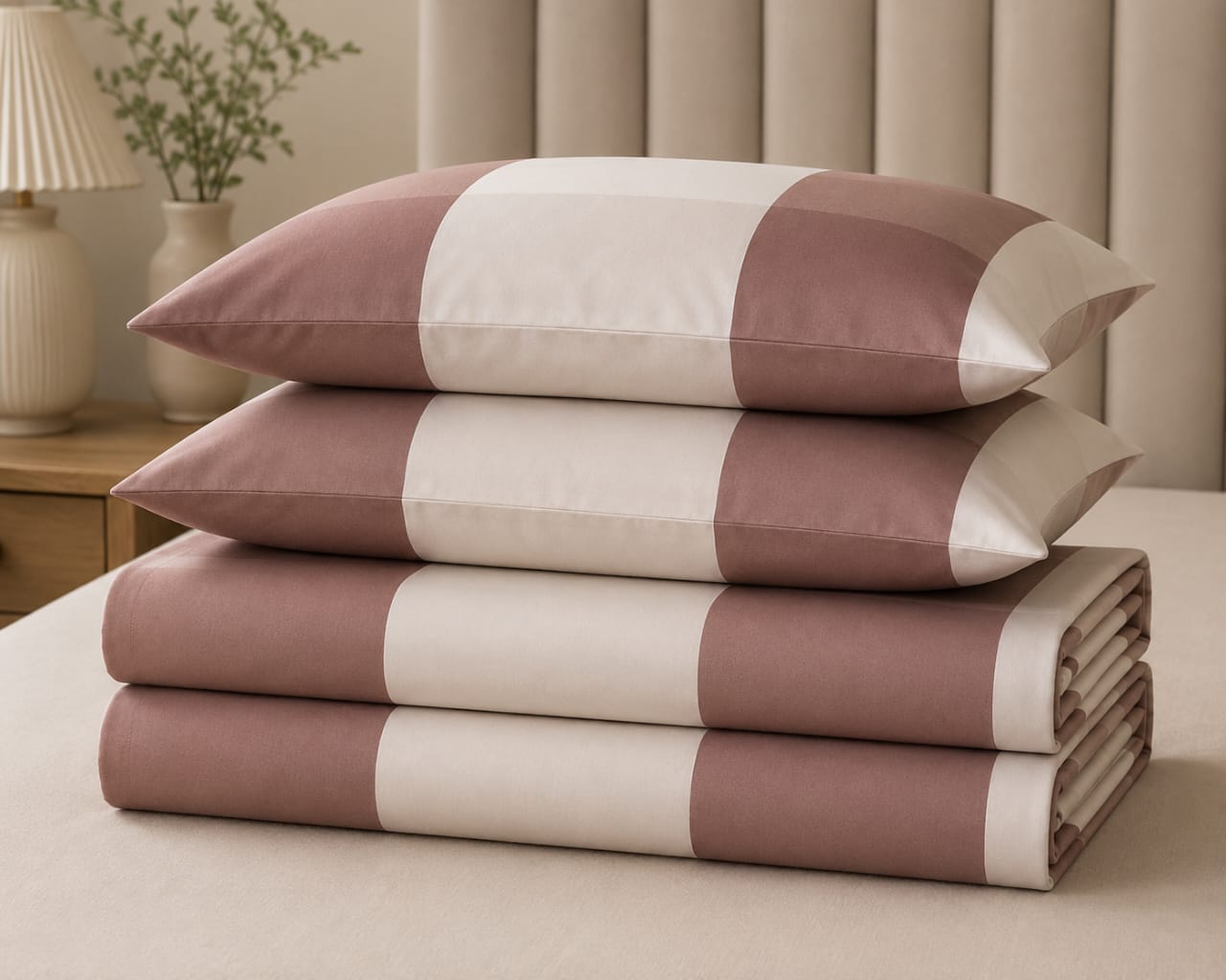 6*6 Cotton Bedsheets - 2pcs Bedsheets and 2pcs Pillow Cases. - Image 7