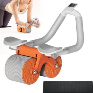 Automatic Rebound Abdominal Wheel, Ab Roller with Elbow Support for Core Workout