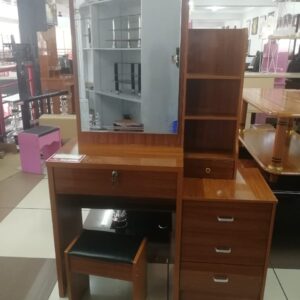 Dressing table with sliding mirror