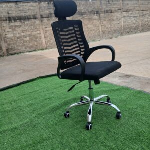 Secretarial Mesh Office Chair with Headrest
