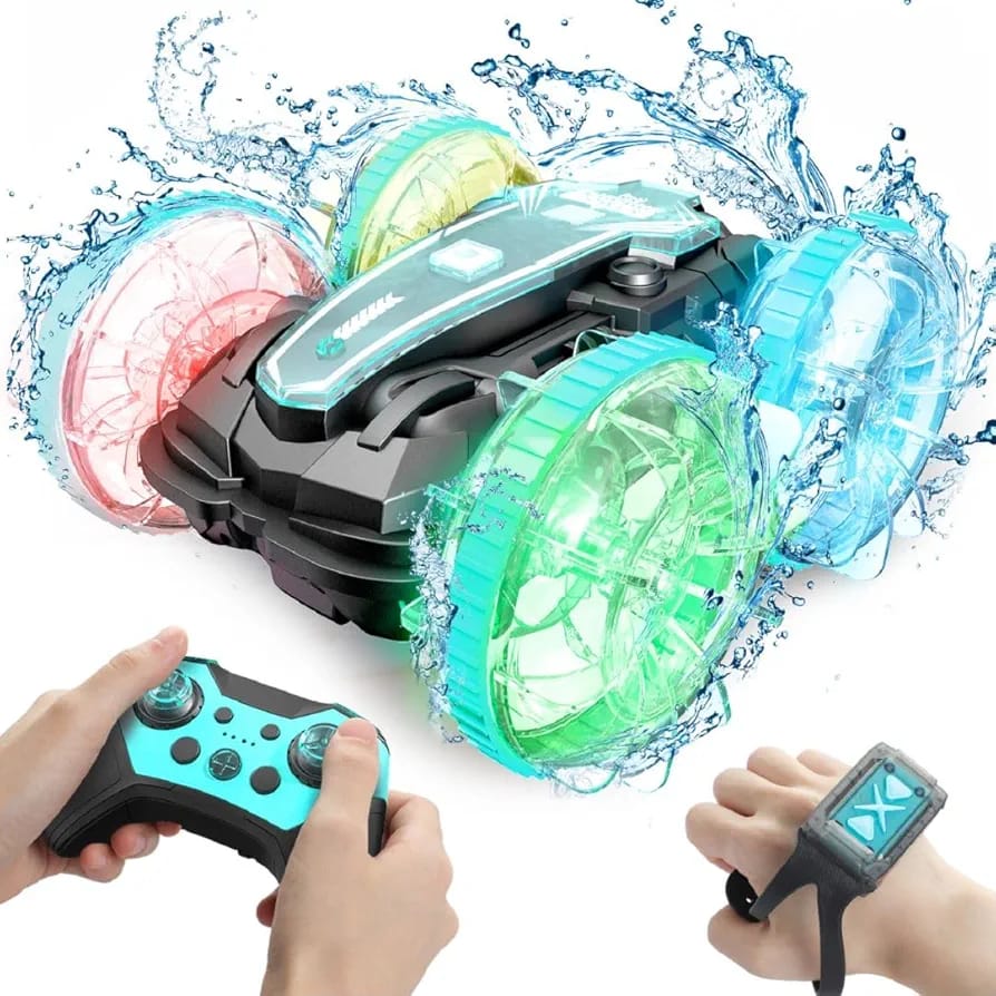 Amphibious RC Remote Control Car 2.4Ghz RC Stunt Car.