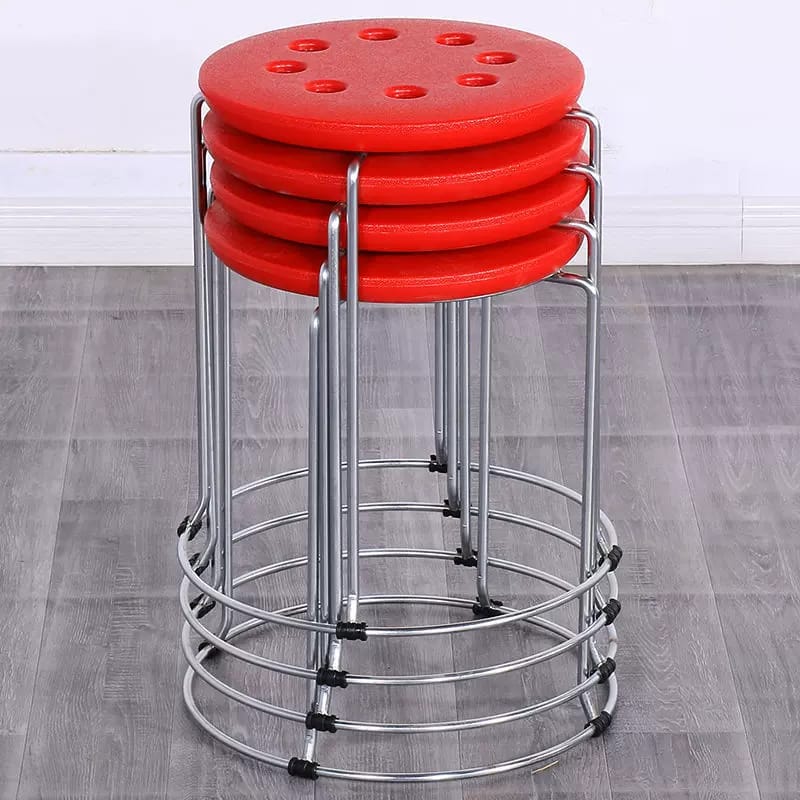 Stackable portable stools Strong metallic stands, Coated hard plastic topside.45 by 32 by 38c - Image 7