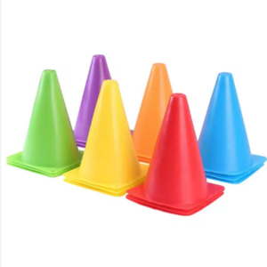 6pcs Sparo Plastic Sports Training Cones.