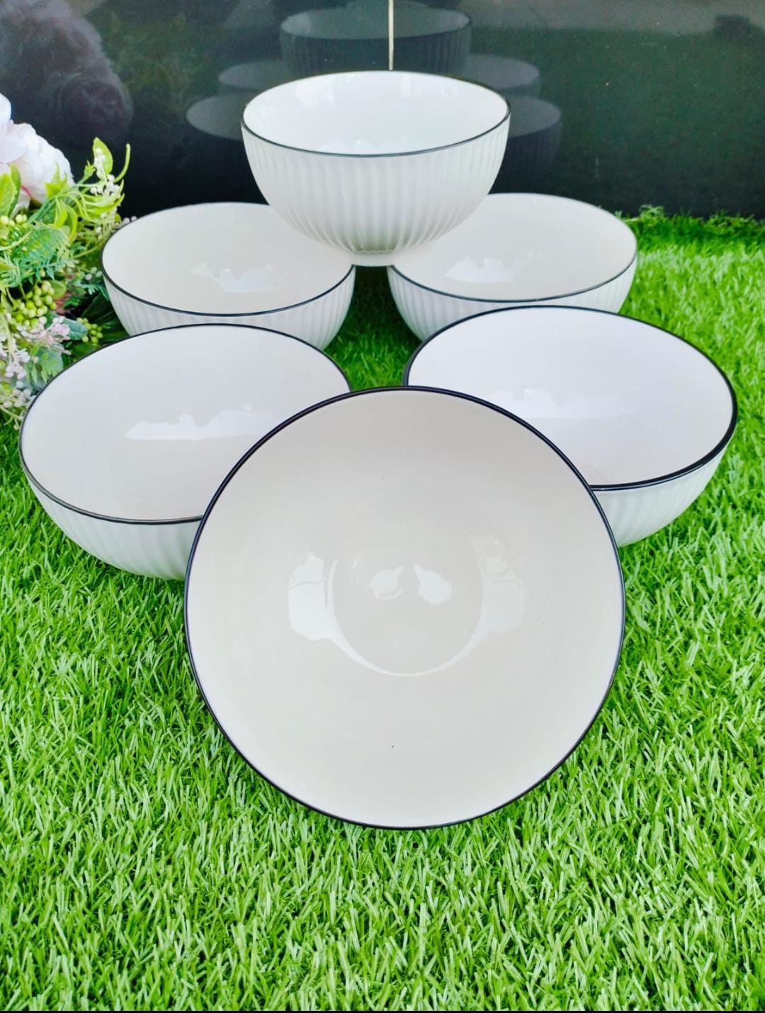 6PCS Ceramic Japanese Soup Bowls.