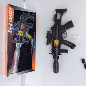 Chaser laser gun ,with light projector. Battery operated.