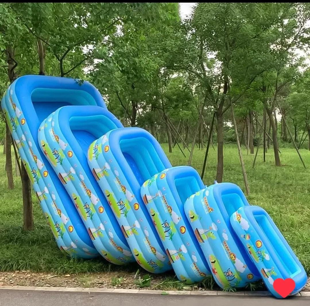 Inflatable Swimming Pool With a Pump.