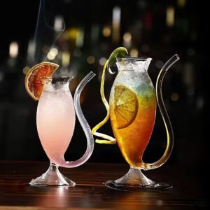 Curvy wine  glasses 300ml