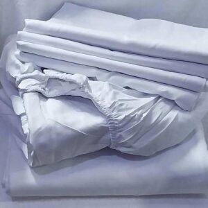 Fitted Bedsheet. (1 Fitted {180×200×25}cm, Flat{230×250}cm and 4 pillow cases {60×80}cm)