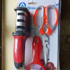 3 in 1 Sharpener,Peeler and Scissors.