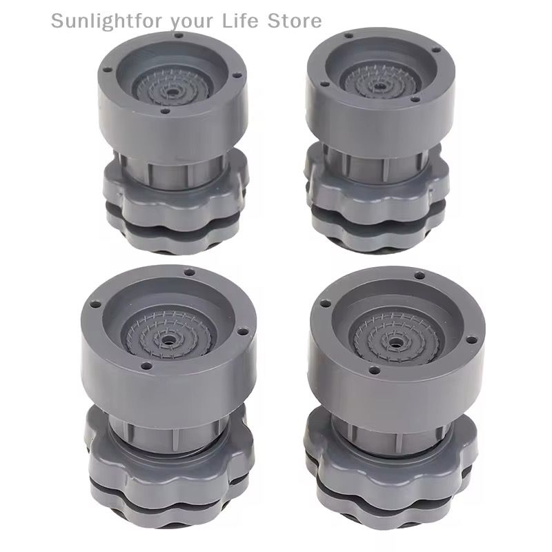 4Pcs Heavy Duty Adjustable Height Washing Machine Anti Vibration Pad Shock.