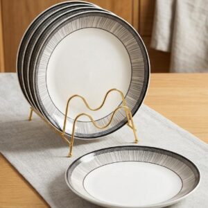 Beautiful decorated 6pc dinner plate