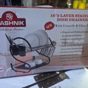 2layer dishrack black rashnik