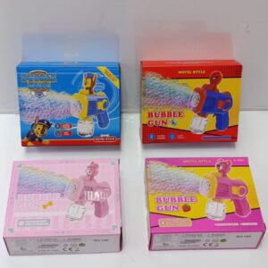Bubble guns, battery operated
