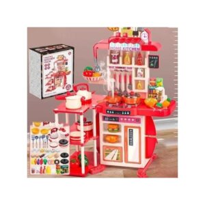 73 Pcs Children’s Kitchen Toy Set with Utensils & Food Accessories.