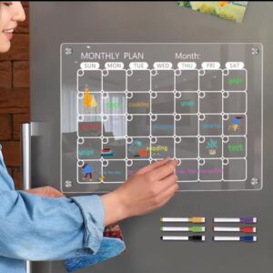Monthly planner has pens