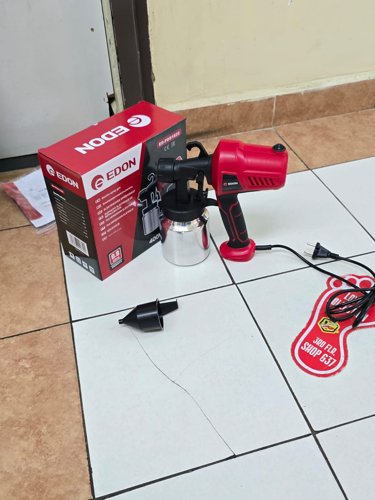 Edon 400w electric spraygun Metallic cap