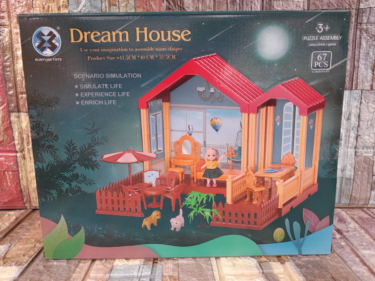 DREAM HOUSE. 67 pcs. 3+ ages
