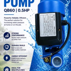 Electric booster pump 0.5HP