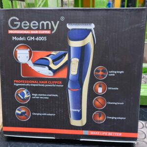Geemy GM-6005 Rechargeable Cordless Hair Clipper.