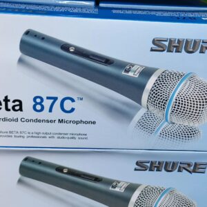 Shure Beta 87C Cardioid Condenser Microphone.