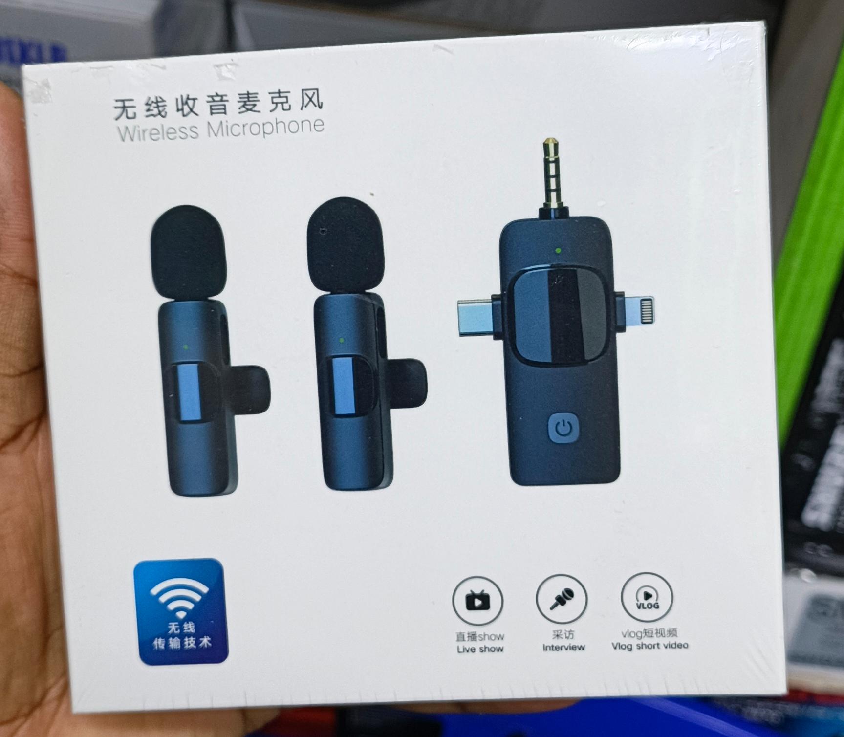 3-in-1 Wireless Lavalier Microphone – K15.