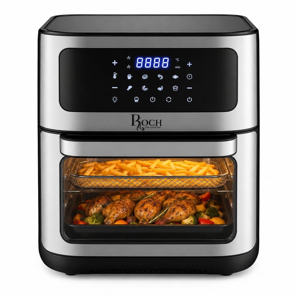 Roch Air Fryer - 10L Digital Air Fryer for Healthy Cooking.