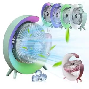 Portable Rechargeable Colorful Desktop Fan