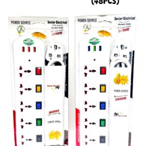 5-way extension socket with three USB charging ports