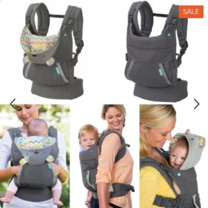 Hooded Infantino Baby Carrier.