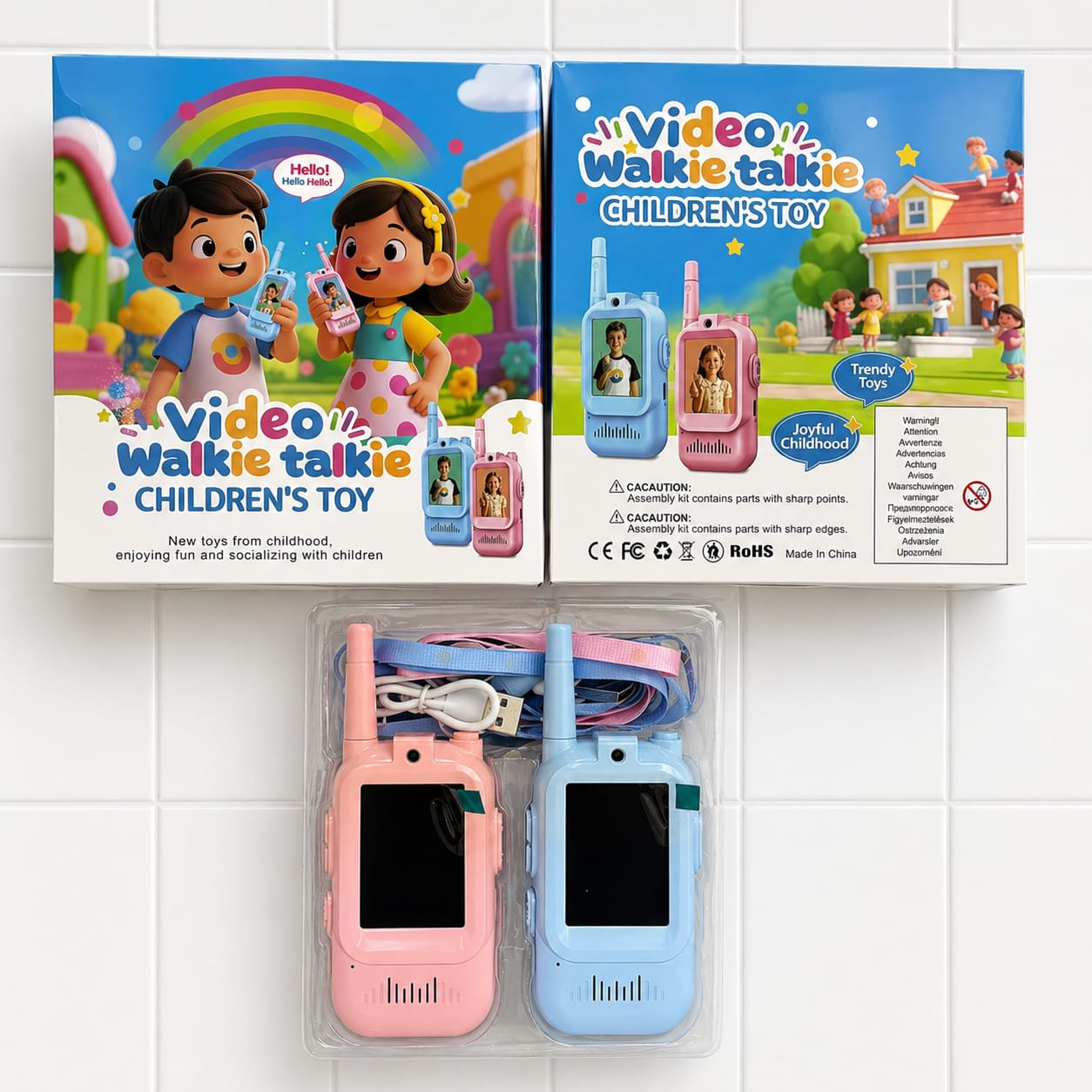 Video walkie talkie with video and camera.