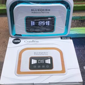 BLUEQUE V10 Professional Cordless Nail Lamp – 120W UV/LED Gel Nail Dryer.