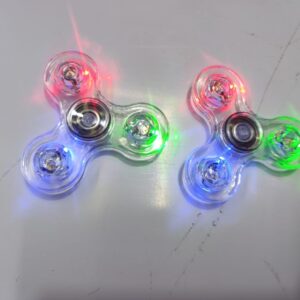 Fidget spinners with light