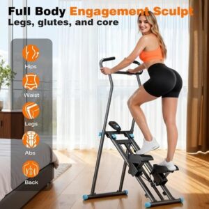 Stair Stepper Climber Stride Machine for Home Gym with Adjustable Resistance