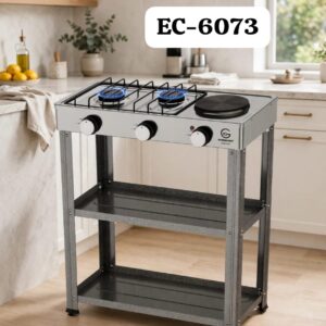 2 Gas 1 Electric cooker stand 2 Shelves