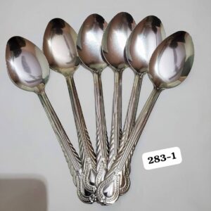 6pcs Medium Heavy Stainless Steel Table Spoons.