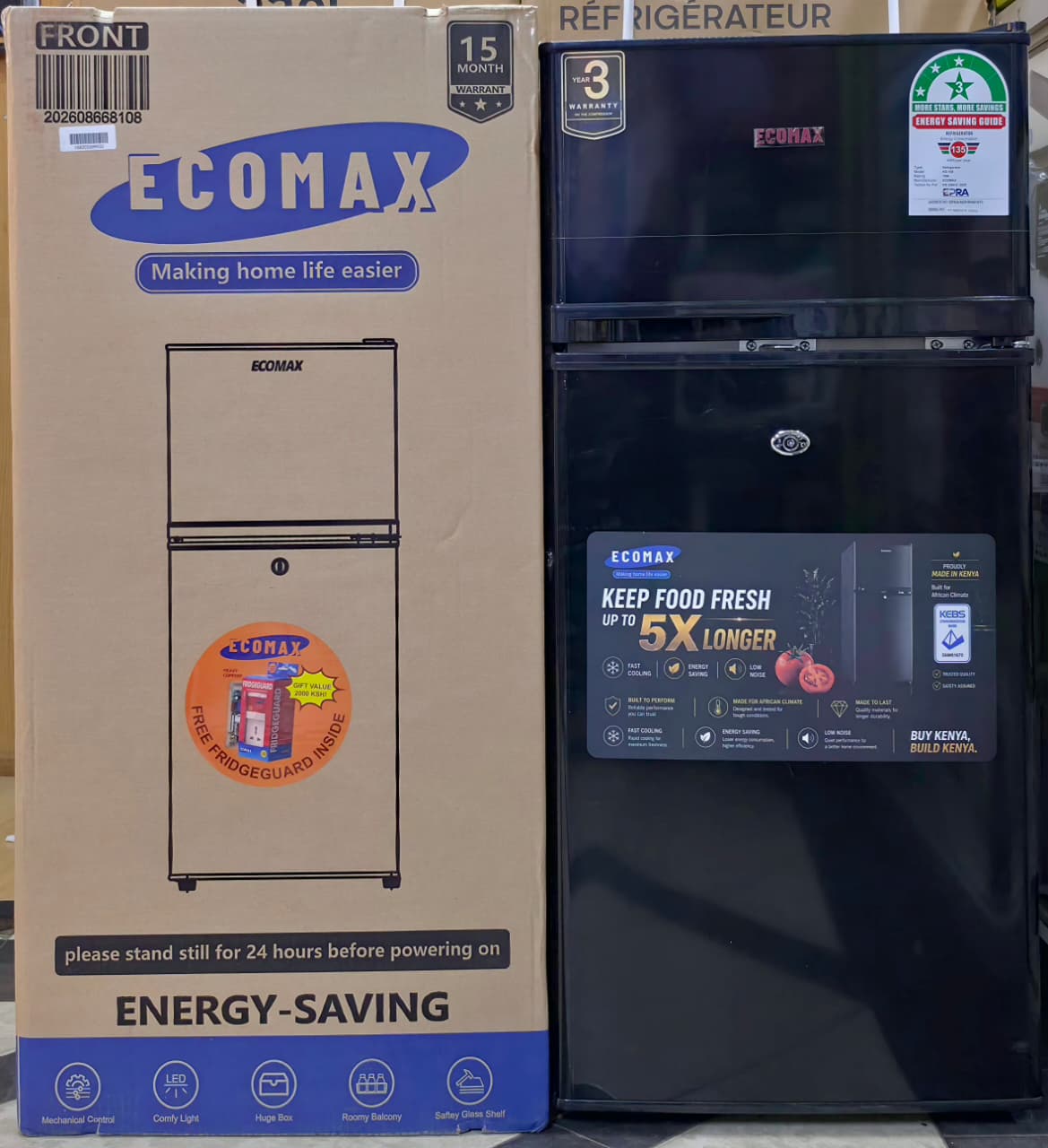 Ecomax Fridge 108L - Image 2