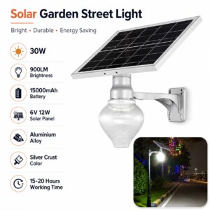 Peach Solar Garden Street Light.